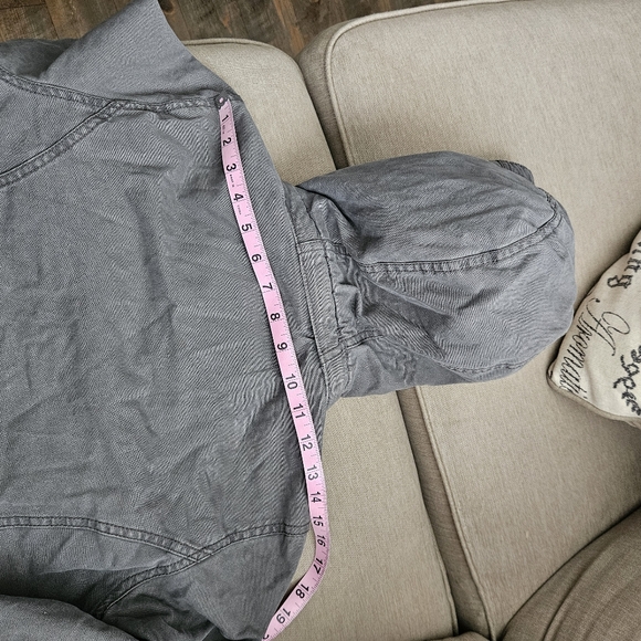 Aritzia TnA Maverick Jacket Gray Women's Hooded - Picture 15 of 15